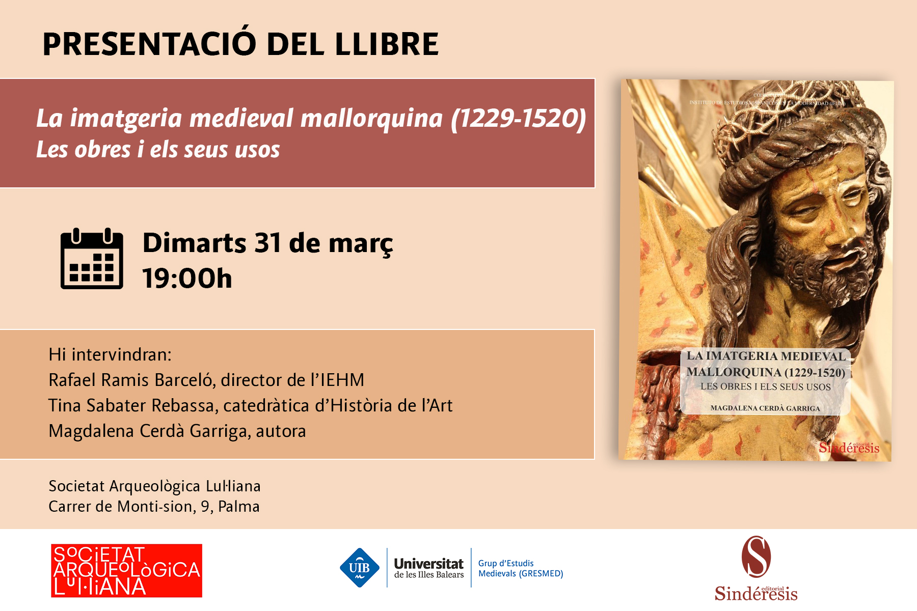 presentacion del libro La imatgeria medieval mallorquin